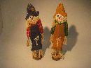 Holz-Vogelscheuche FARB. SORTI. 29 cm