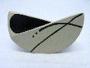 Designervase CREME 17cm Diagonalvase