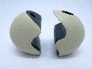 Designervase CREME 17cm Zwillingsvase