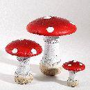 Pilz Glitzi rot-natur 65842 13cm