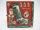 Servietten Weihnachten/Winter ROT-GRÜN Nikolaus mit Socke