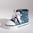Jeans Chucks BLAU-WEISS 97738 13,5x6x8cm Öffnung=3,8cm