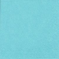 Servietten Uni TÜRKIS 33x33cm 3-lagig 20 Stück