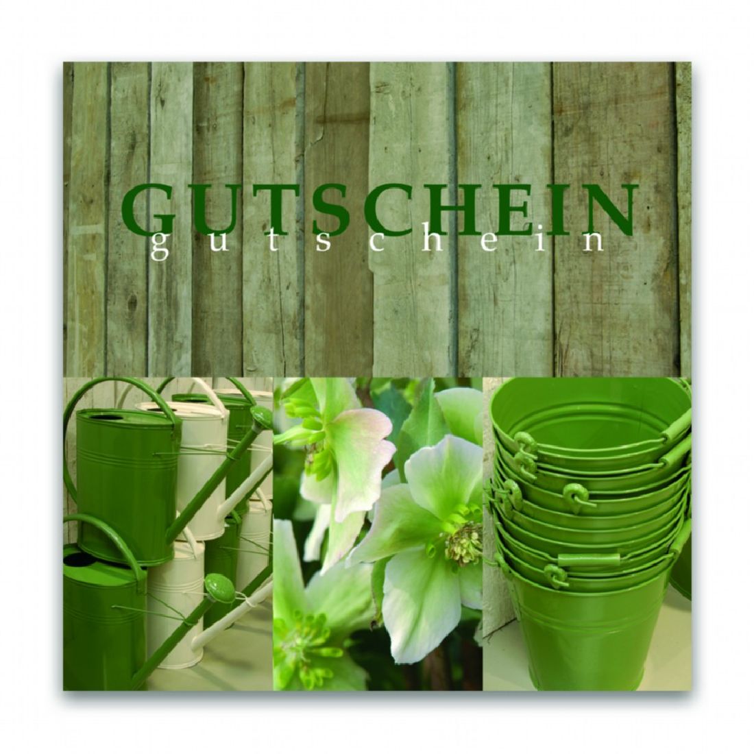 Gutschein Gardening Present 12x12cm  inkl.Umschlag