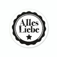 Aufkleber ALLES LIEBE 100 Stück - Box