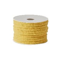 Wollstränge GELB 57  Wolldocht 4 mm / 80 Meter