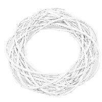 Weidenkranz WEISS Ø60cm Weidenkranz