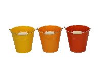 Metalleimer Trio orange combi Ø11xH10,5cm 490897