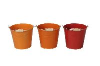 Metalleimer Trio orange combi Ø13,5xH12cm 670839
