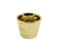Keramik Topf Glamour GOLD-GLASIERT 8x6,5cm 59210