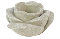 Rose zum Bepflanzen GRAU Zement 8621 104 Ø17,5x9cm Pflanzrose