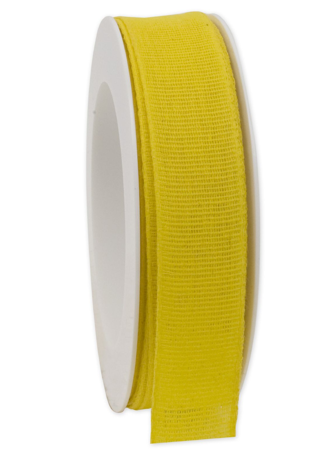 Basicband NATURE gelb 10 biologisch abbaubar B:25mm L:20m Baumwollband 267