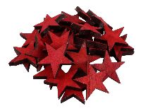 Holzstern Streudeko ROT  630221 5x0,2cm