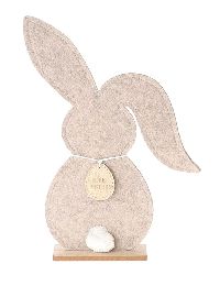 Hase Schlappohr BEIGE  862308009 15x6xH39cm Filz