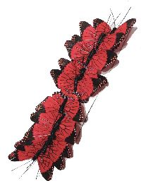 Schmetterling Stecker ROT 681 39 7cm Federschmetterling
