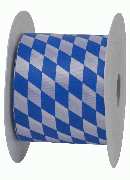 Rautenband / Bayernband WEISS-BLAU 8472 B:70mm  L:25Meter